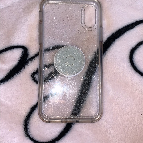 Sparkly Otterbox phone case iPhone XS & popsocket - Picture 3 of 3